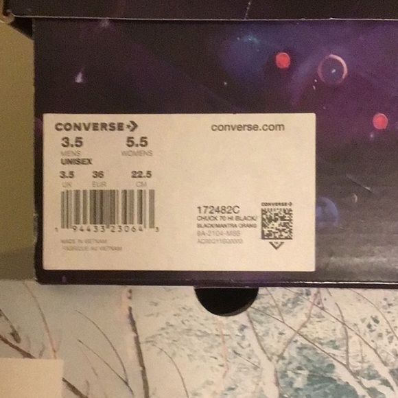 Converse X Space Jam Sneakers 70 Tune Squad NWT! Size-3.5(M) 5.5(W) - Picture 7 of 7
